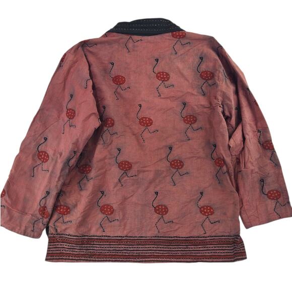 Chico's | Vintage Red Emu Jacket | Size S/M - Picture 5 of 5